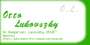 otto lukovszky business card